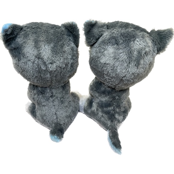 Ty Silk Husky Dog Plush Classic Husky Wolf Slush TySilk Puppy Soft Set - Picture 2 of 6